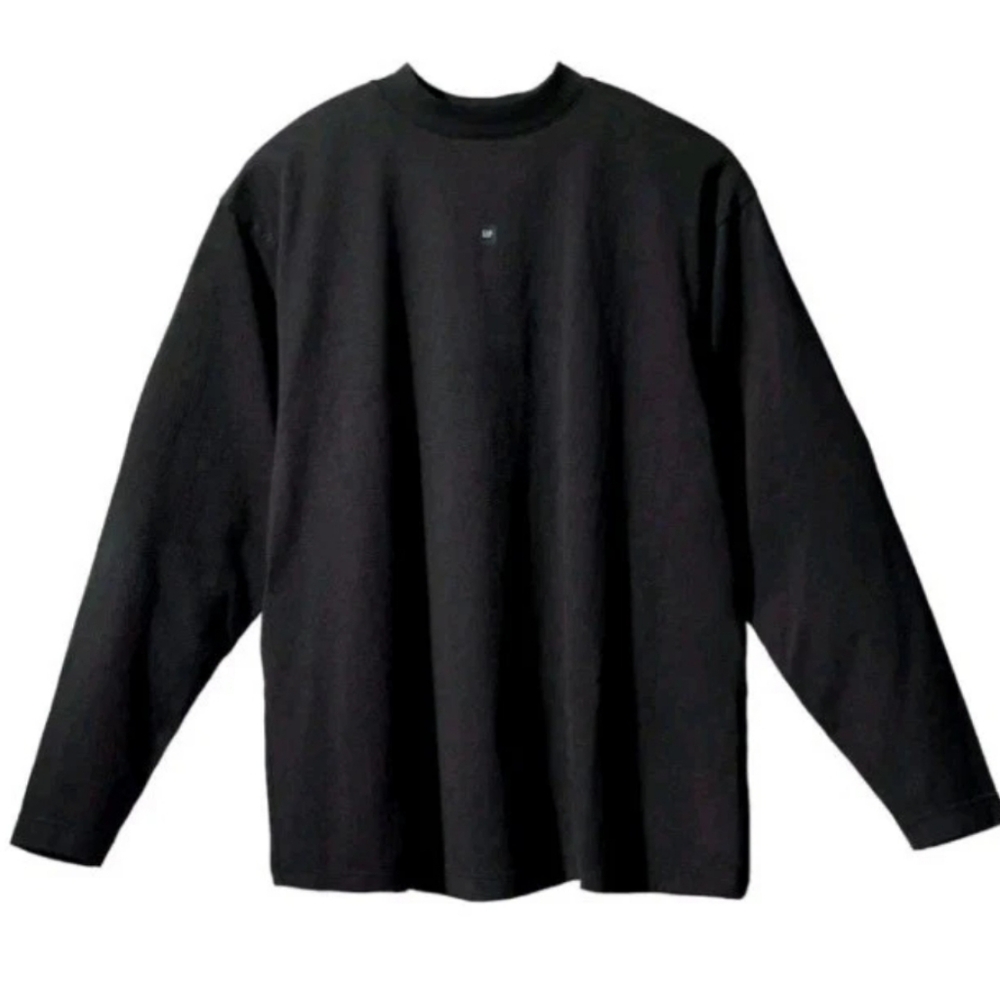 Yeezy Gap‎ 10 Heavy Jersey Black Long Sleeve Shirt Men's